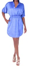 Emily Mccarthy Oxford Dress In Chambray In Multi