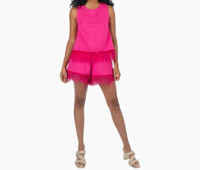 Emily Mccarthy Party Tank Top In Fuchsia In Pink