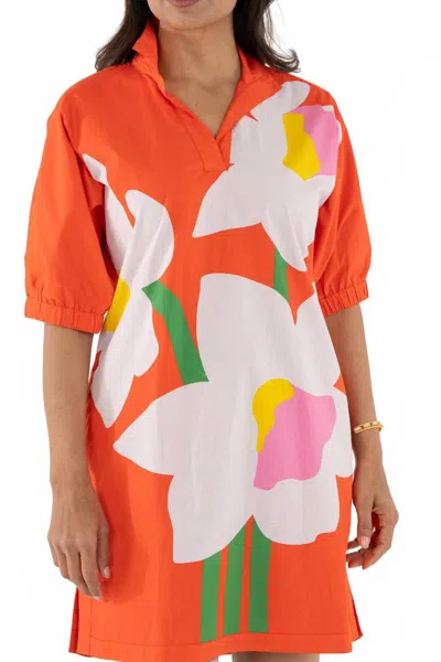 Emily Mccarthy Poppy Dress In Marigold In Orange