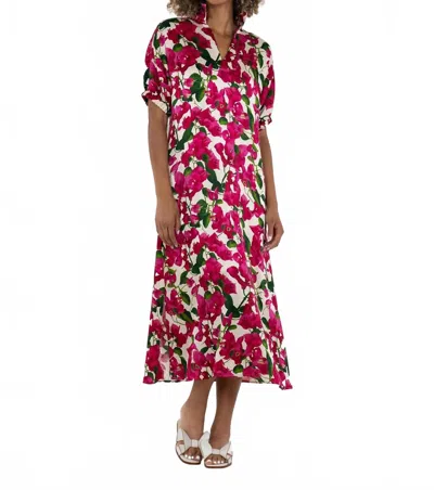 Emily Mccarthy Poppy Maxi Dress In Bougainvillea In Multi