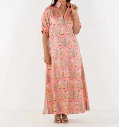 Emily Mccarthy Poppy Maxi Dress In Cabana Cat In Multi