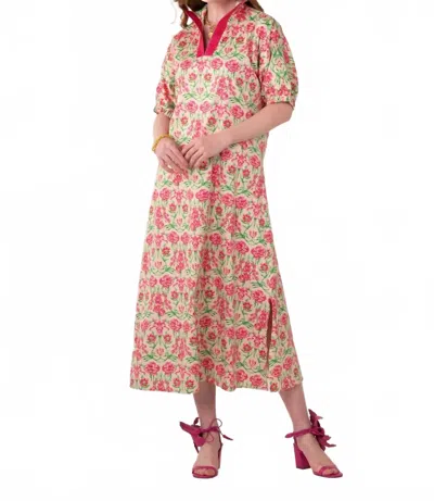 Emily Mccarthy Poppy Maxi Dress In Garden Cheetah In Multi