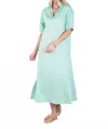 Emily Mccarthy Poppy Maxi Dress In Mist Green In Blue