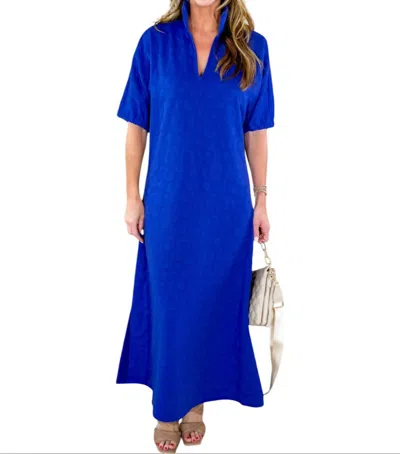 Emily Mccarthy Poppy Maxi Dress In Royal Blue