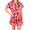 EMILY MCCARTHY POPPY PULLOVER IN RED COL CHEETAH