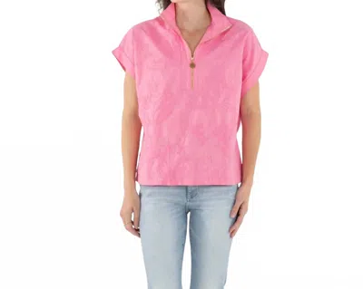 Emily Mccarthy Poppy Pullover Sweater Top In Rose In Pink