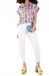 Emily Mccarthy Poppy Pullover Top In Iconic Iris In Pink