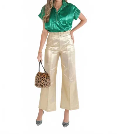Emily Mccarthy Poppy Pullover Top In Jolly Green