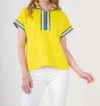 Emily Mccarthy Poppy Pullover Top In Key Lime In Yellow