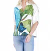 Emily Mccarthy Poppy Top In Bellamy Leaves In Multi