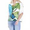 Emily Mccarthy Poppy Top In Bellamy Leaves In Multi