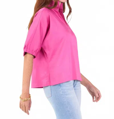 Emily Mccarthy Poppy Top In Fuschia In Pink