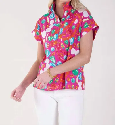Emily Mccarthy Poppy Top In Jewelry Box In Pink