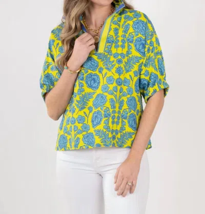 Emily Mccarthy Poppy Top In Joy Bouquet In Multi