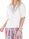 Emily Mccarthy Poppy Top In Wtf In White