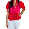 Emily Mccarthy Posey Blouse In Cabaret In Multi
