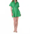 Emily Mccarthy Pullover Dress In Fairway Green In Green