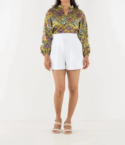 Emily Mccarthy Relaxed Short In Lucent White In Multi