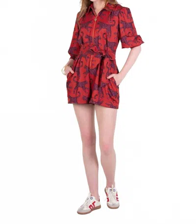 Emily Mccarthy Rio Romper In Jaguar Sport In Multi