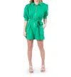 Emily Mccarthy Rio Romper In Ming Green In Multi