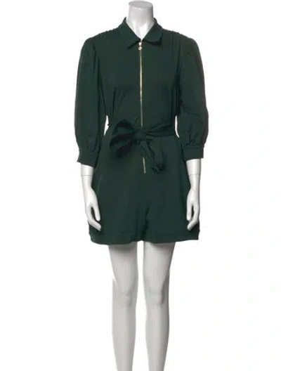 Pre-owned Emily Mccarthy Romper In Green