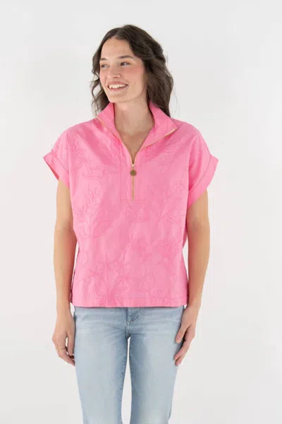 Emily Mccarthy Rose Poppy Pullover In Pink