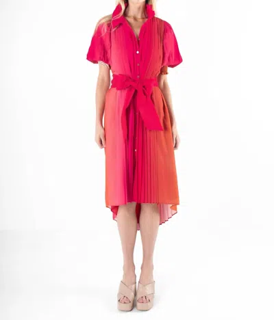 Emily Mccarthy Rowan Midi Dress In Golden Hour In Multi