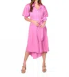 Emily Mccarthy Rowan Midi Dress In Opera Mauve In Pink