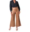 Emily Mccarthy Ruffle Flares In French Gold Tweed In Multi