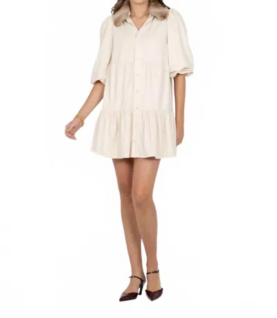 Emily Mccarthy Sadie Mini Dress In Winter White