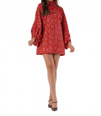 Emily Mccarthy Sasha Mini Dress In Bandana In Animal Print