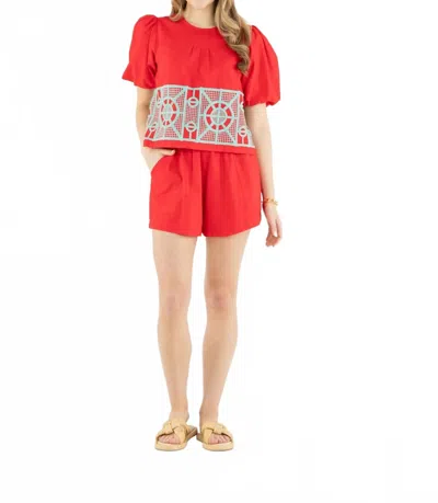 Emily Mccarthy Scout Short In Tomato In Red