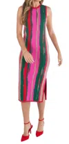 Emily Mccarthy Simone Sweater Dress In Tinsel In Multi