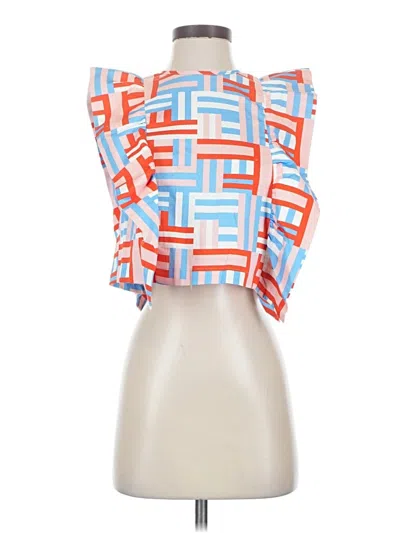 Emily Mccarthy Sleeveless Blouse In Blue