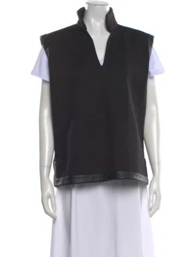 Pre-owned Emily Mccarthy Sleeveless Top In Black