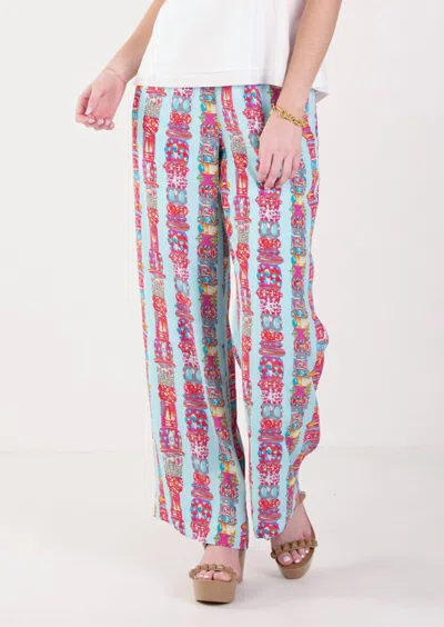 Emily Mccarthy Slumber Pant In Iconic Iris In Multi
