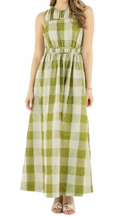 Emily Mccarthy Sorrento Maxi Dress In Gingham In Multi