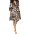 Emily Mccarthy Stella Dress In Tortoise Shell In Multi