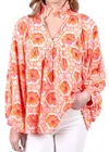 EMILY MCCARTHY STELLA TOP BLOUSE IN FLORAL CROCHET