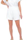 Emily Mccarthy Tailored Short In Cloud Cheetah In White