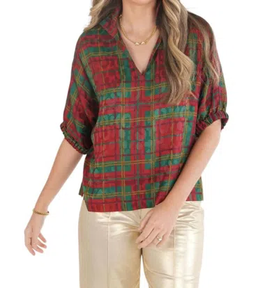 EMILY MCCARTHY TARTAN POPPY TOP IN CHEETAH