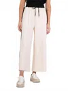 Emily Mccarthy Teddy Crop Trouser In Black Sand In White