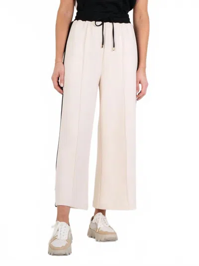 Emily Mccarthy Teddy Crop Pant In Black & Sand
