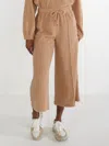 Emily Mccarthy Teddy Cropped Trouser In Teddy Boucle