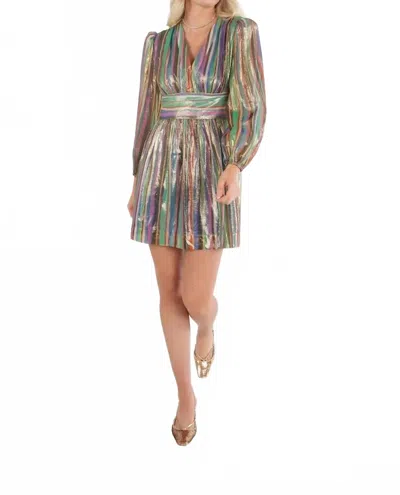 Emily Mccarthy Tinsel Penny Mini Dress In Multicolor