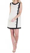 Emily Mccarthy Tory Tunic Mini Dress In Birch In White