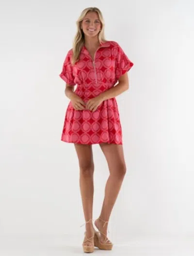 Emily Mccarthy Villa Pullover Dress In Red