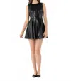 Emily Mccarthy Vivi Mini Dress In Black/noir In Black