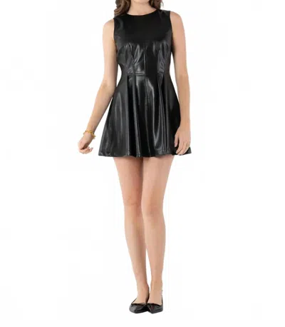 Emily Mccarthy Vivi Mini Dress In Black/noir