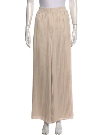 Pre-owned Emily Mccarthy Wide Leg Pants W/ Tags In Neutral